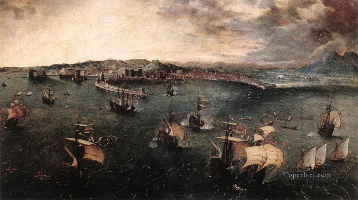 batalla naval Pintura al óleo